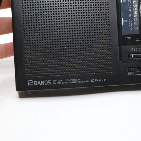 Sony ICF-7601 12-band Shortwave AM/FM Portable Radio Black 1980s - Picture 9 of 13
